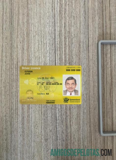 Austrália Queensland DL 2019 apresenta frente fotográfica exemplo